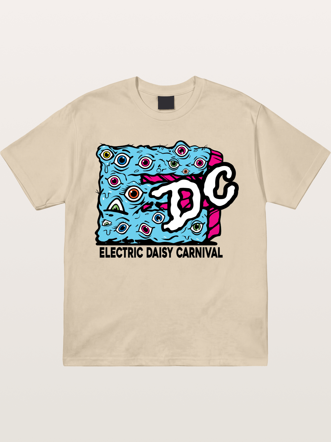 EDC Trippy Eye Daisy Print Gildan T-shirt