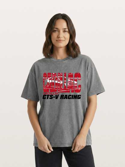Cadillac CTS-V Racing Typography Washed T-shirt