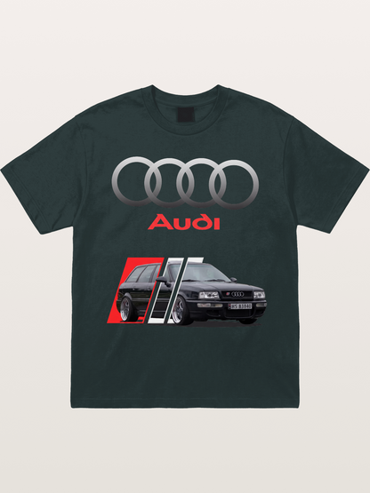 Audi Retro Car Split Design Gildan T-shirt