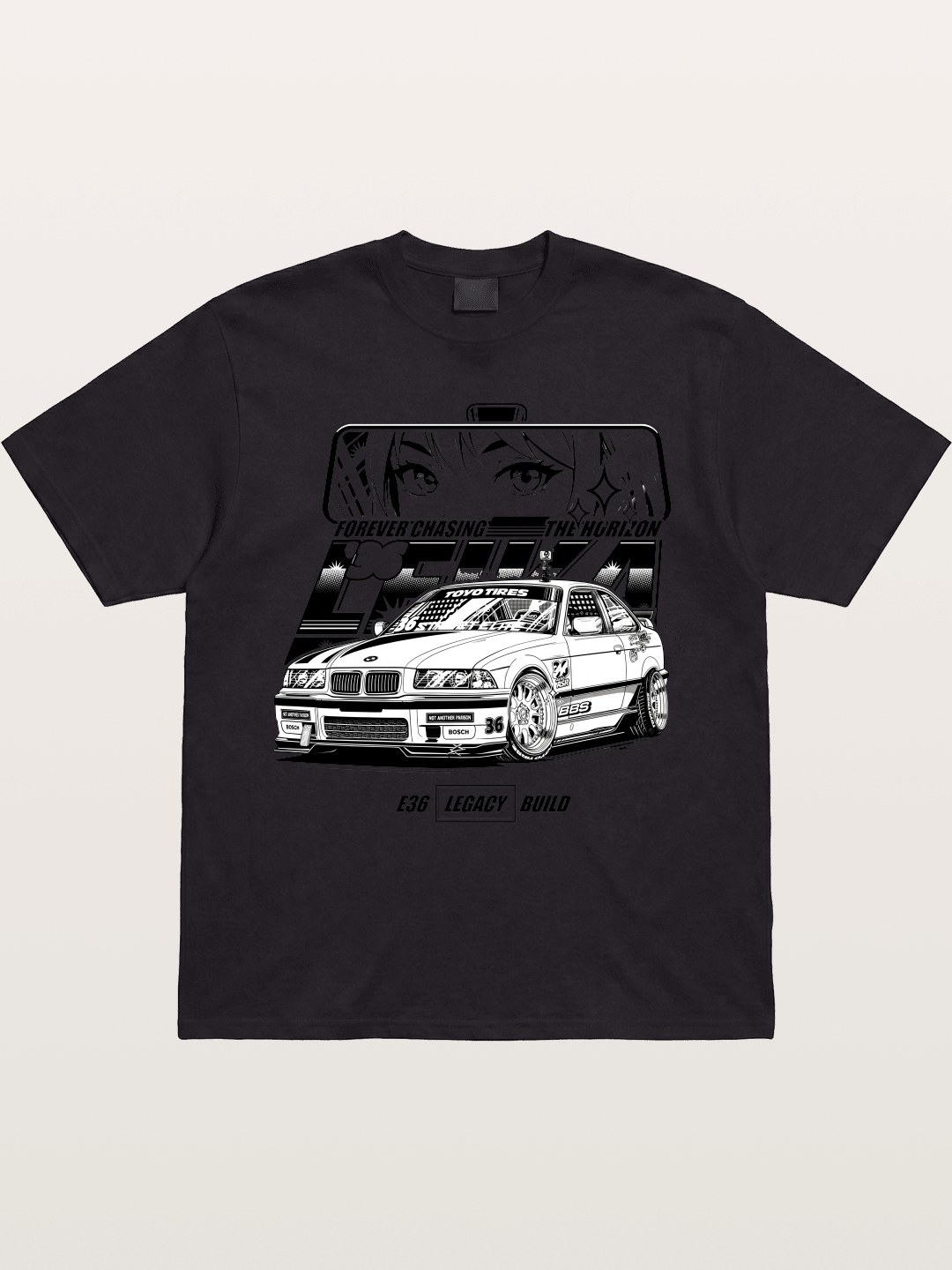 Vintage Race Car Gildan T-shirt