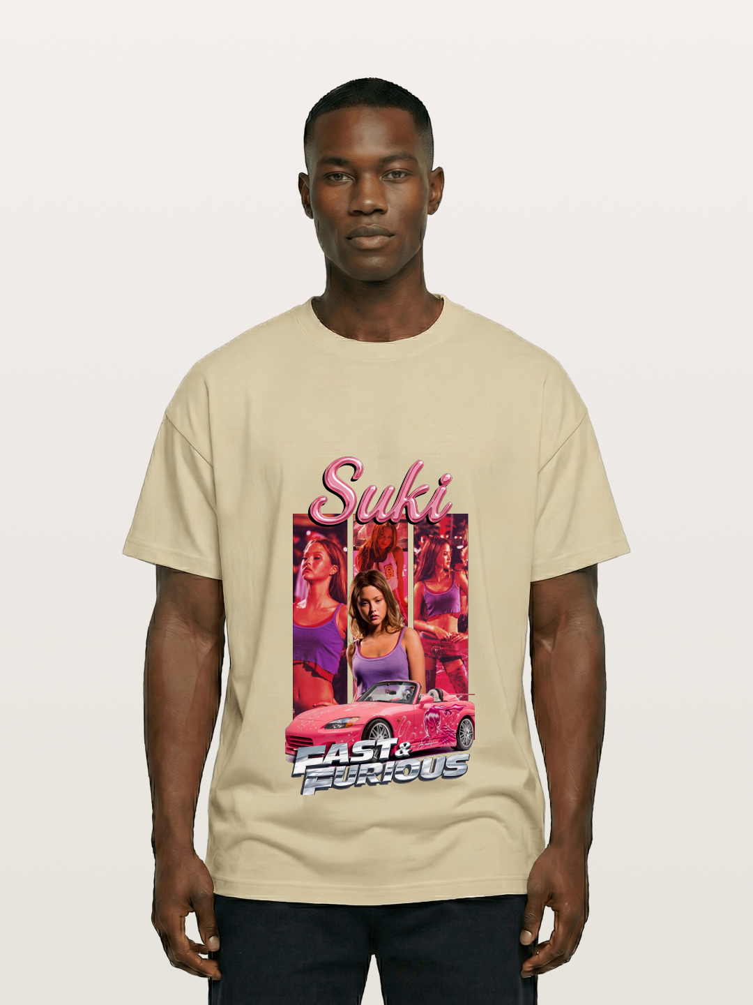 Fast & Furious Pink Crew Gildan T-shirt