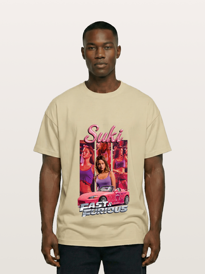 Fast & Furious Pink Crew Gildan T-shirt