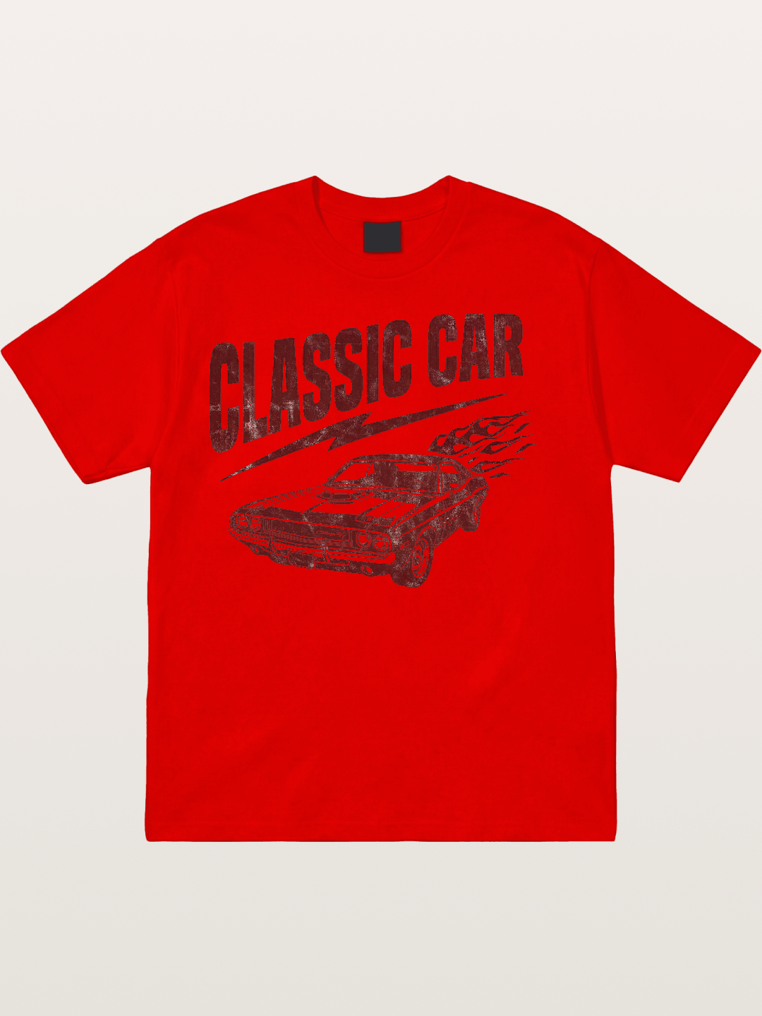 Classic Car Run Cotton T-shirt