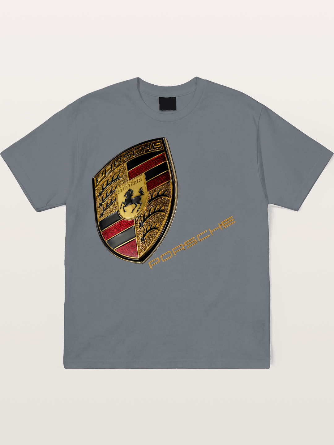 Porsche Classic Emblem Art Cotton T-shirt