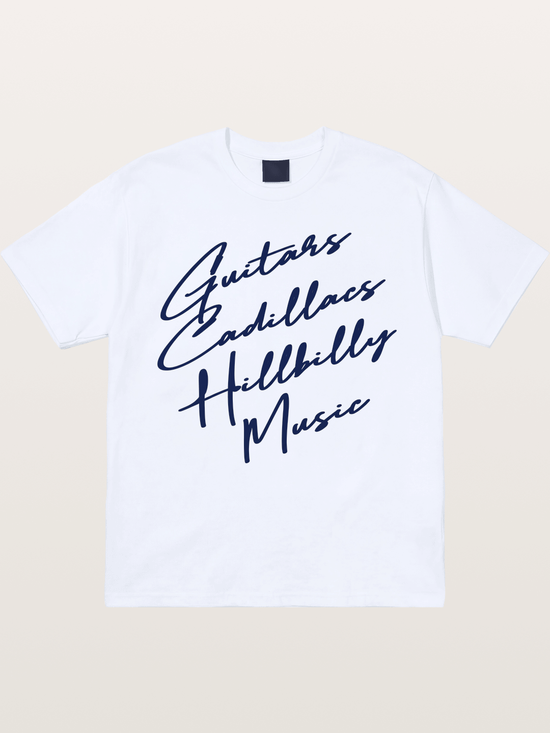 Guitars & Cadillacs Music Print Gildan T-shirt