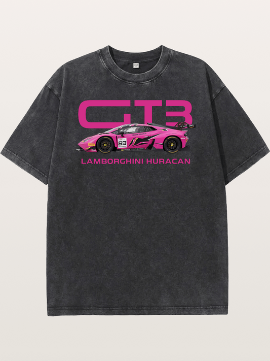 Pink Racer Washed T-shirt