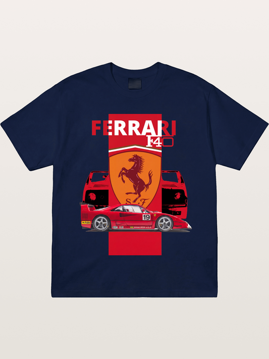Ferrari F40 Race Car Double View Gildan T-shirt