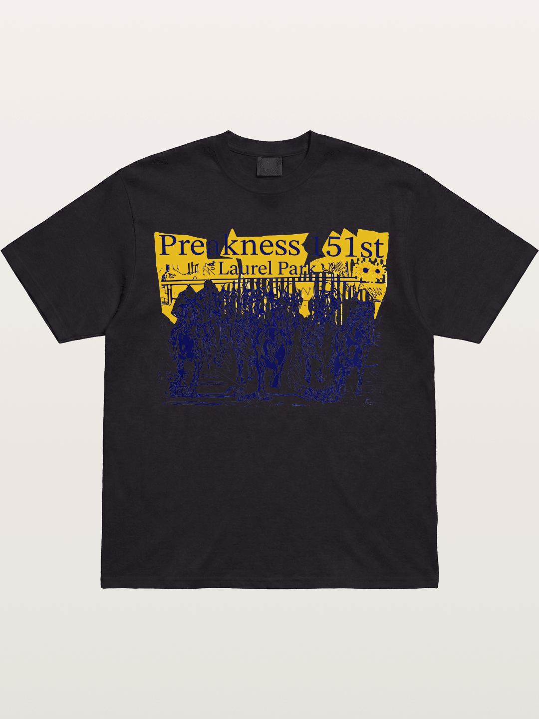 Preakness 151 Sketch Racing Art Gildan T-shirt