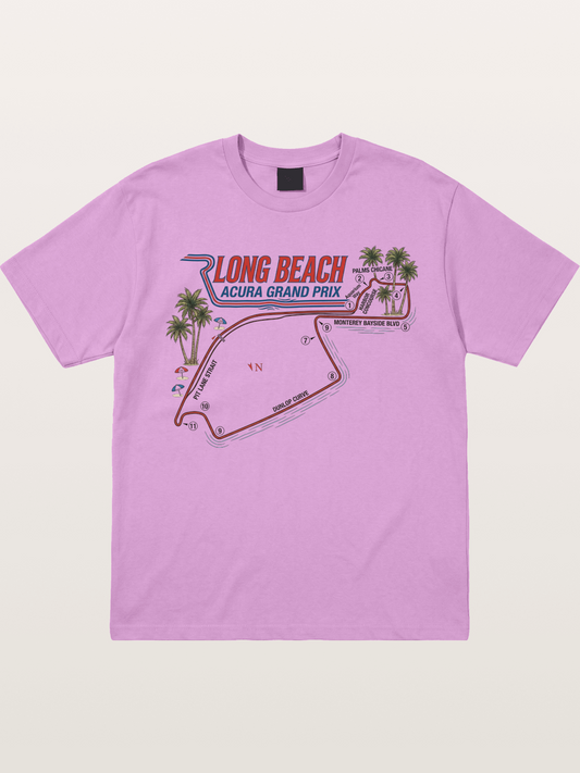 Long Beach Race Track Art Gildan T-shirt