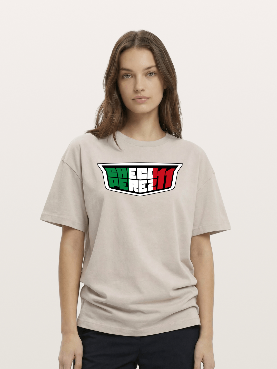 Checo Perez 11 Racing Logo Cotton T-shirt