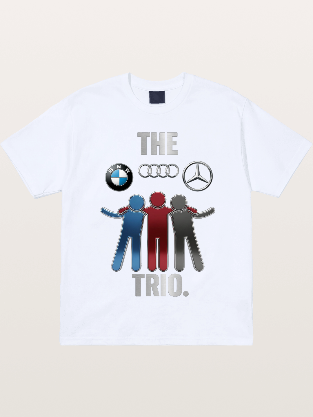 German Car Trio Friendship Print Gildan T-shirt