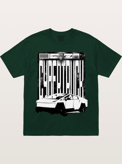 Tesla Cybertruck Glitch Poster Gildan T-shirt