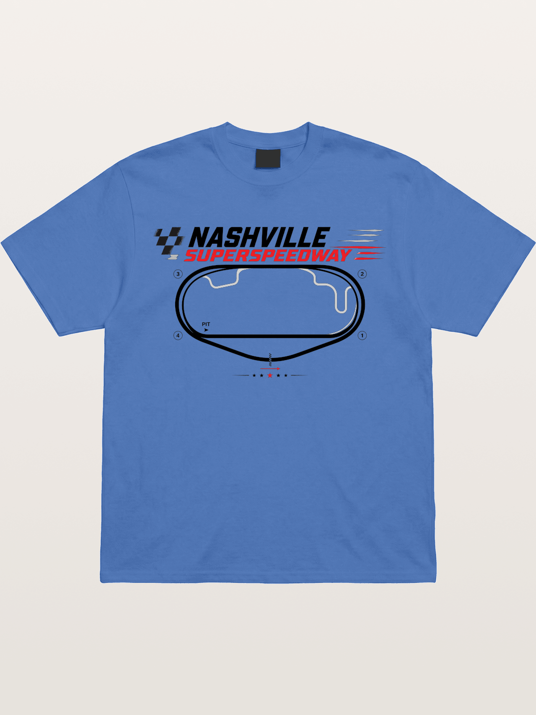 Nashville Superspeedway Oval Layout Gildan T-shirt