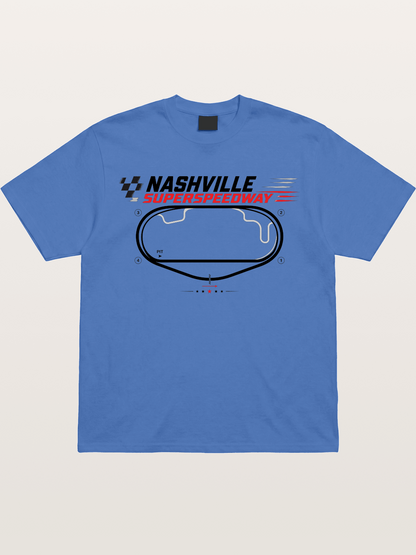 Nashville Superspeedway Oval Layout Gildan T-shirt
