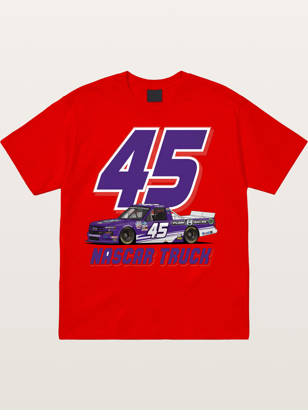 Purple 45 Racer Cotton T-shirt