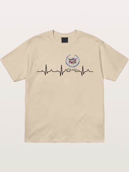 Cadillac Heartbeat Graphic Gildan T-shirt