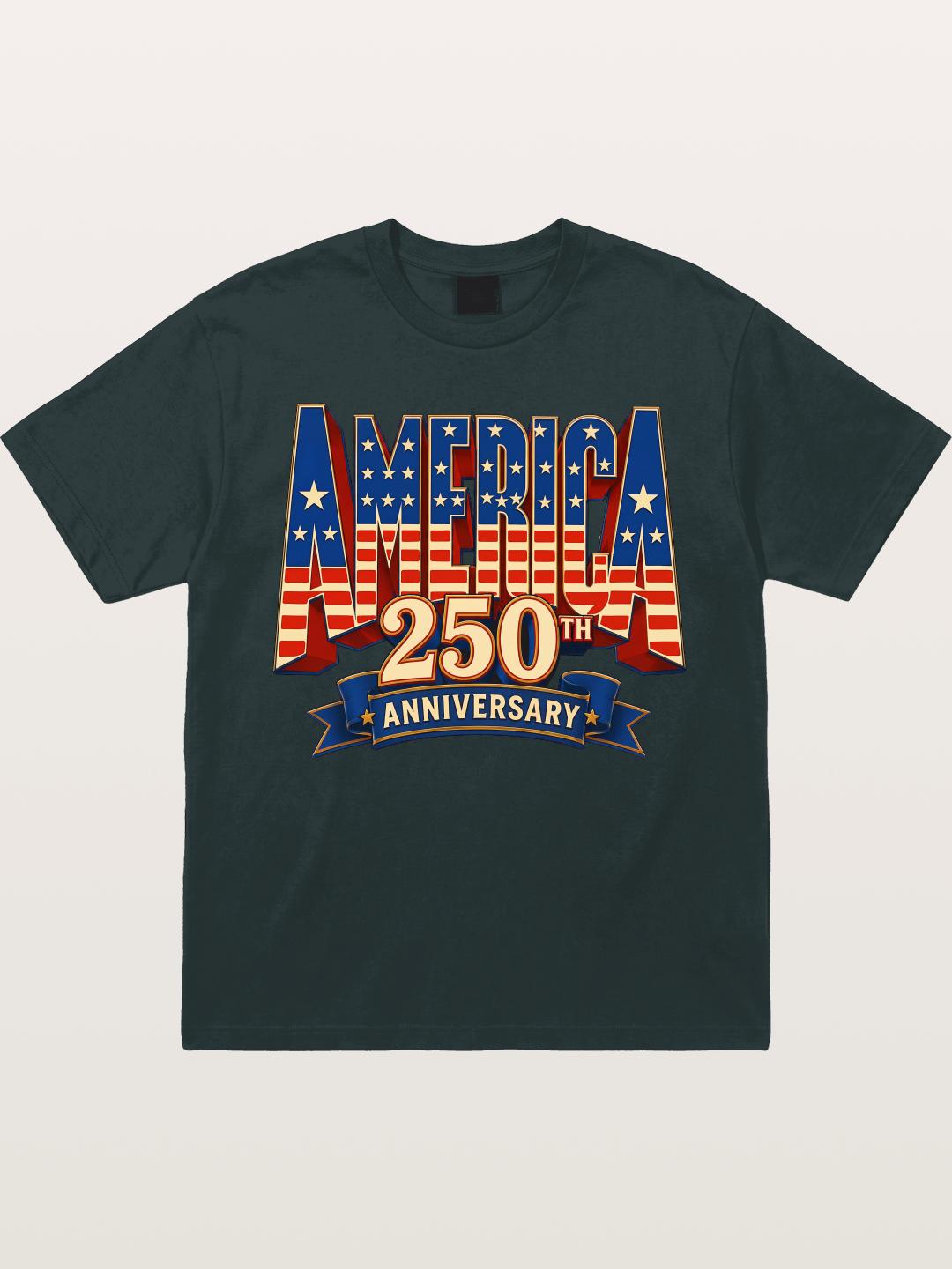 America 250th 3D Lettering Gildan T-shirt