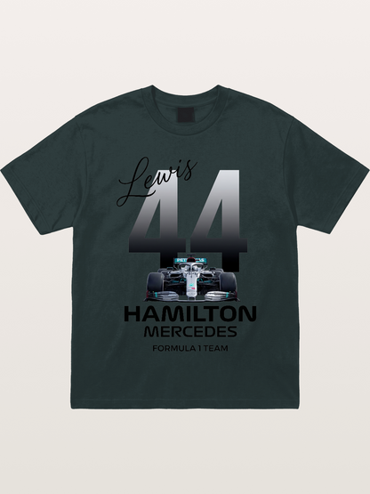 Lewis Hamilton Mercedes 44 Design Gildan T-shirt
