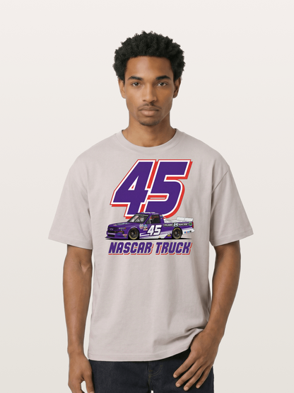 Purple 45 Racer Cotton T-shirt