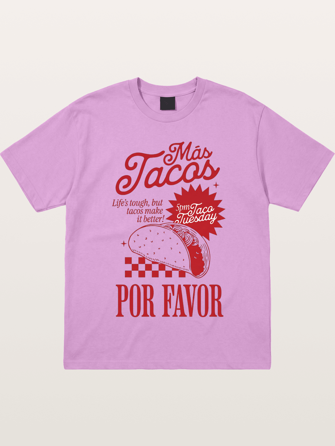 Mas Tacos Por Favor Funny Retro Art Gildan T-shirt