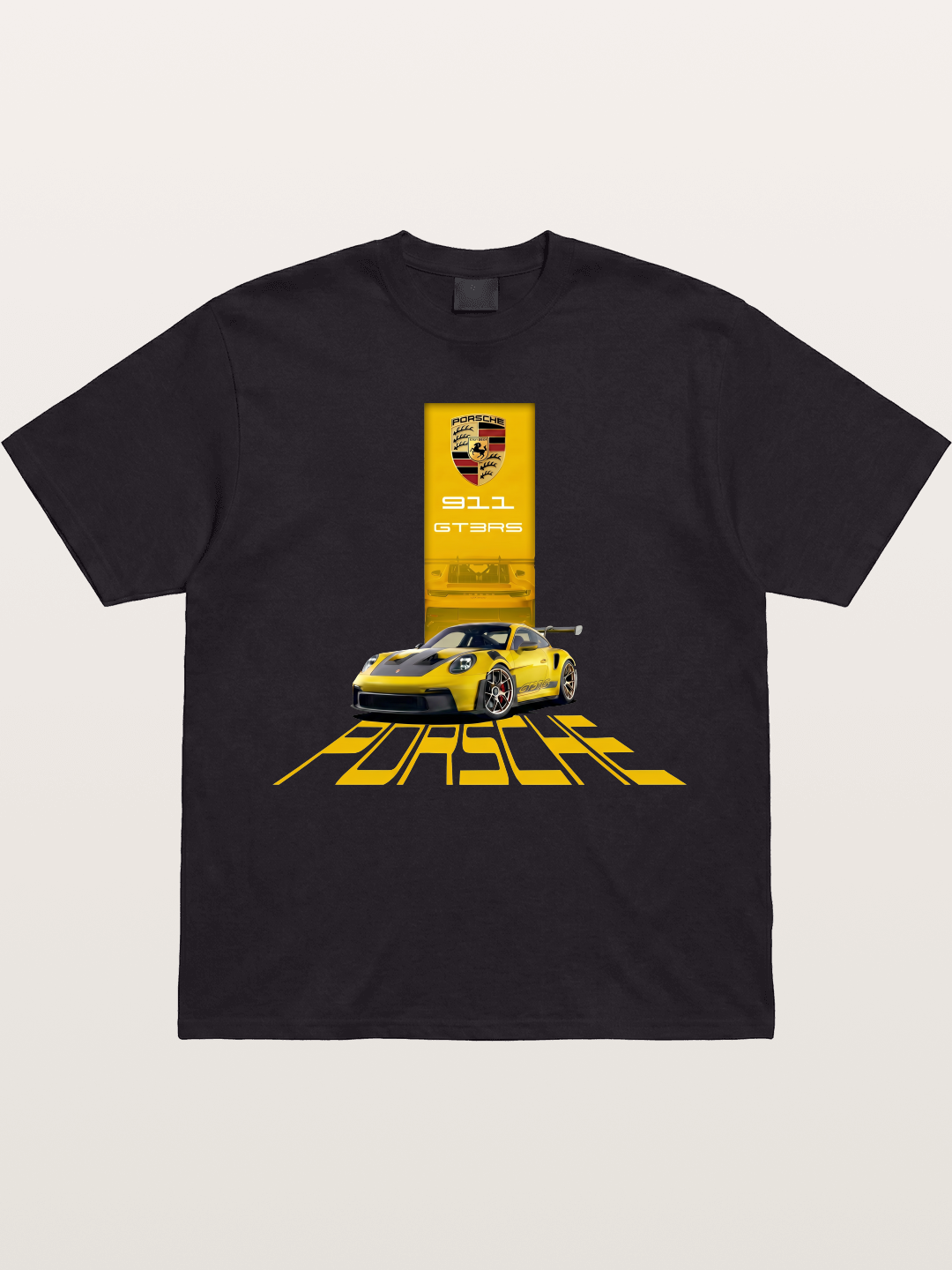 Yellow 911 GT3 RS Graphic Gildan T-shirt