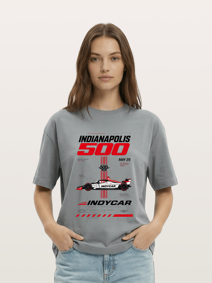 IndyCar Indianapolis 500 Poster Gildan T-shirt