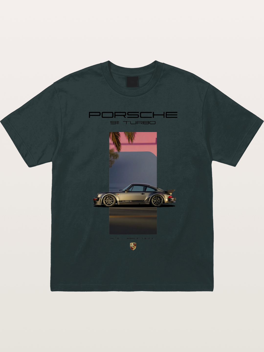 911 Turbo Retro Palm Print Gildan T-shirt
