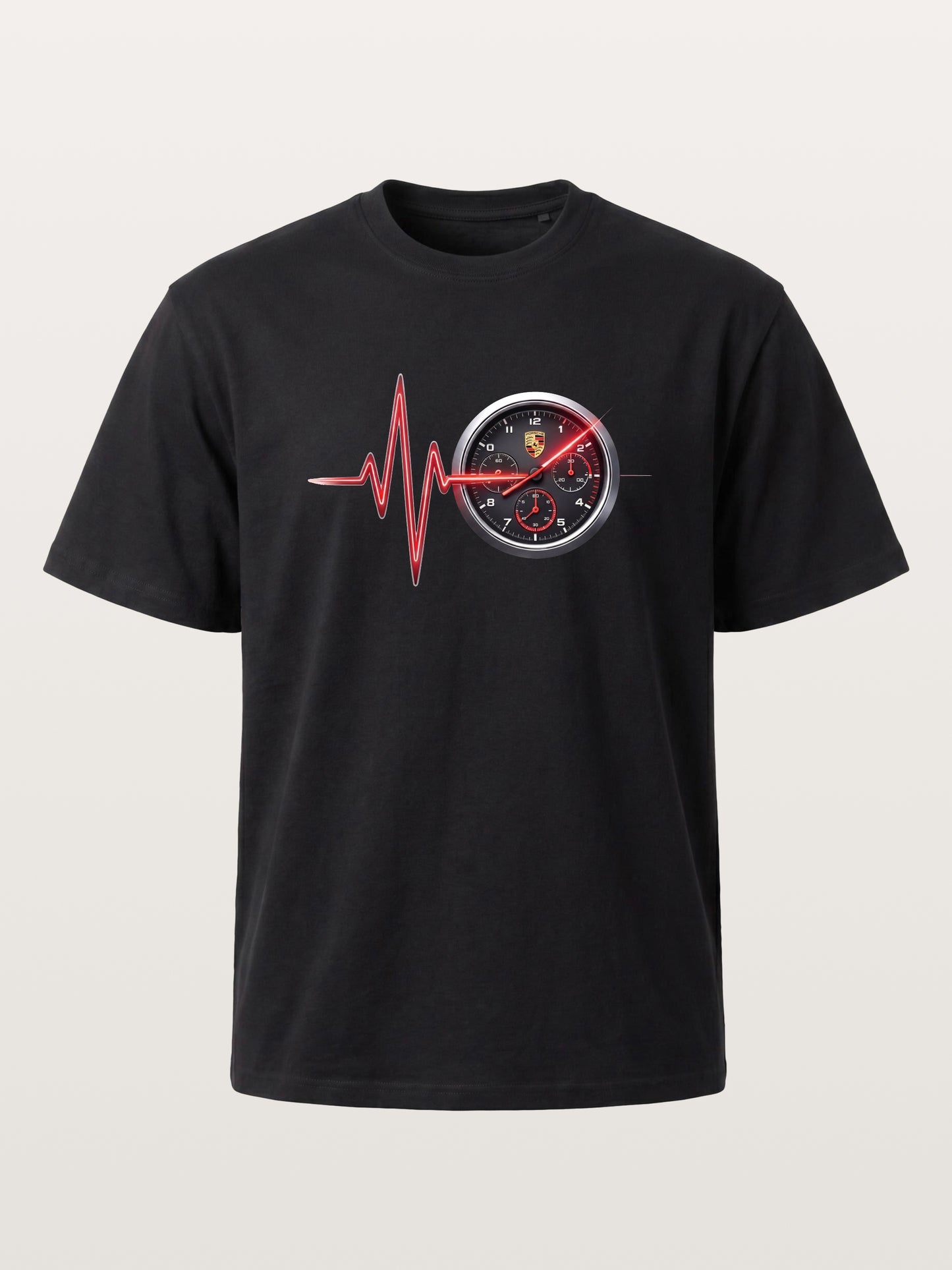 Heartbeat Line Porsche Dash Gauge Gildan T-shirt