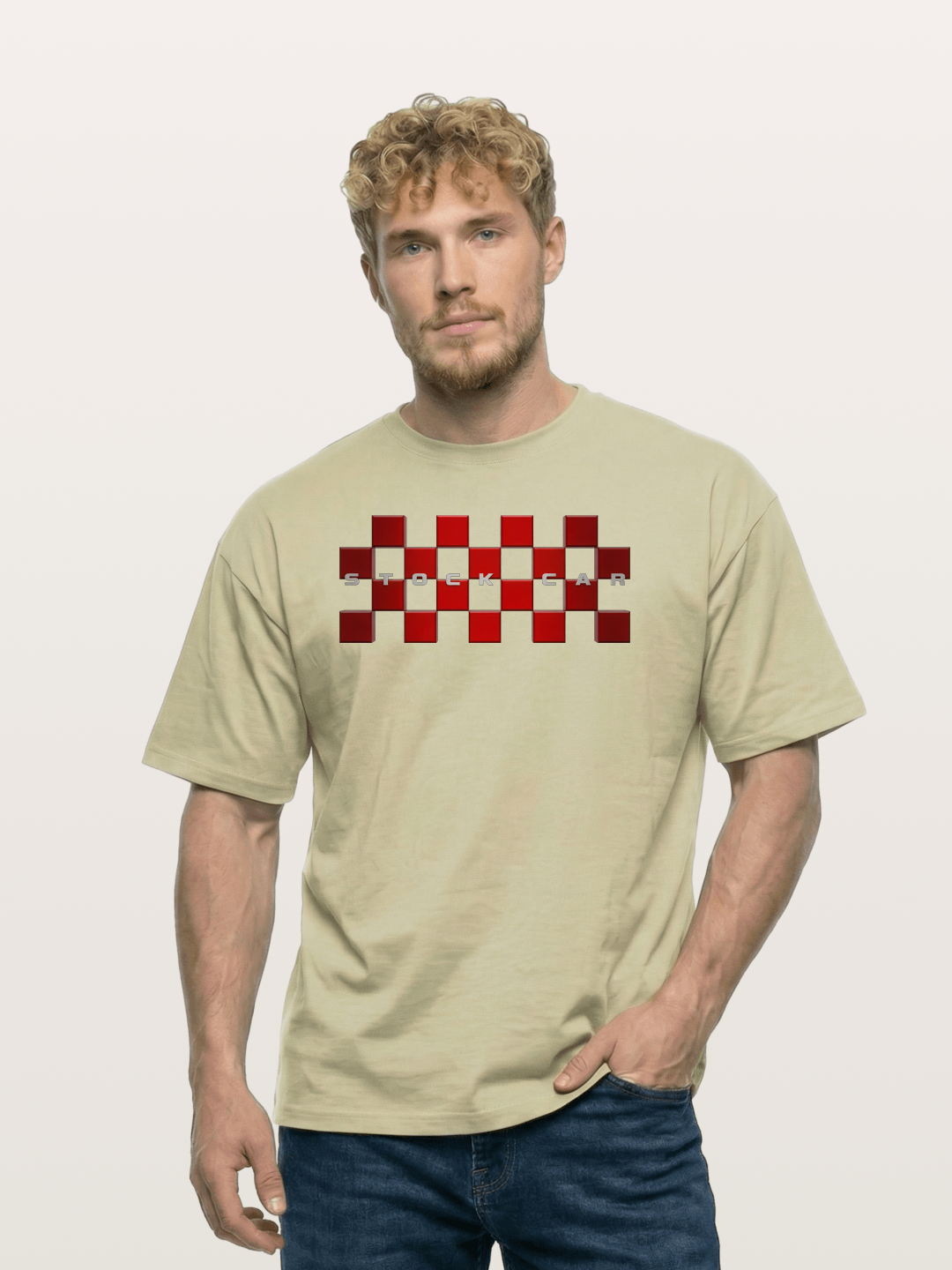 Checkered Ring Cotton T-shirt