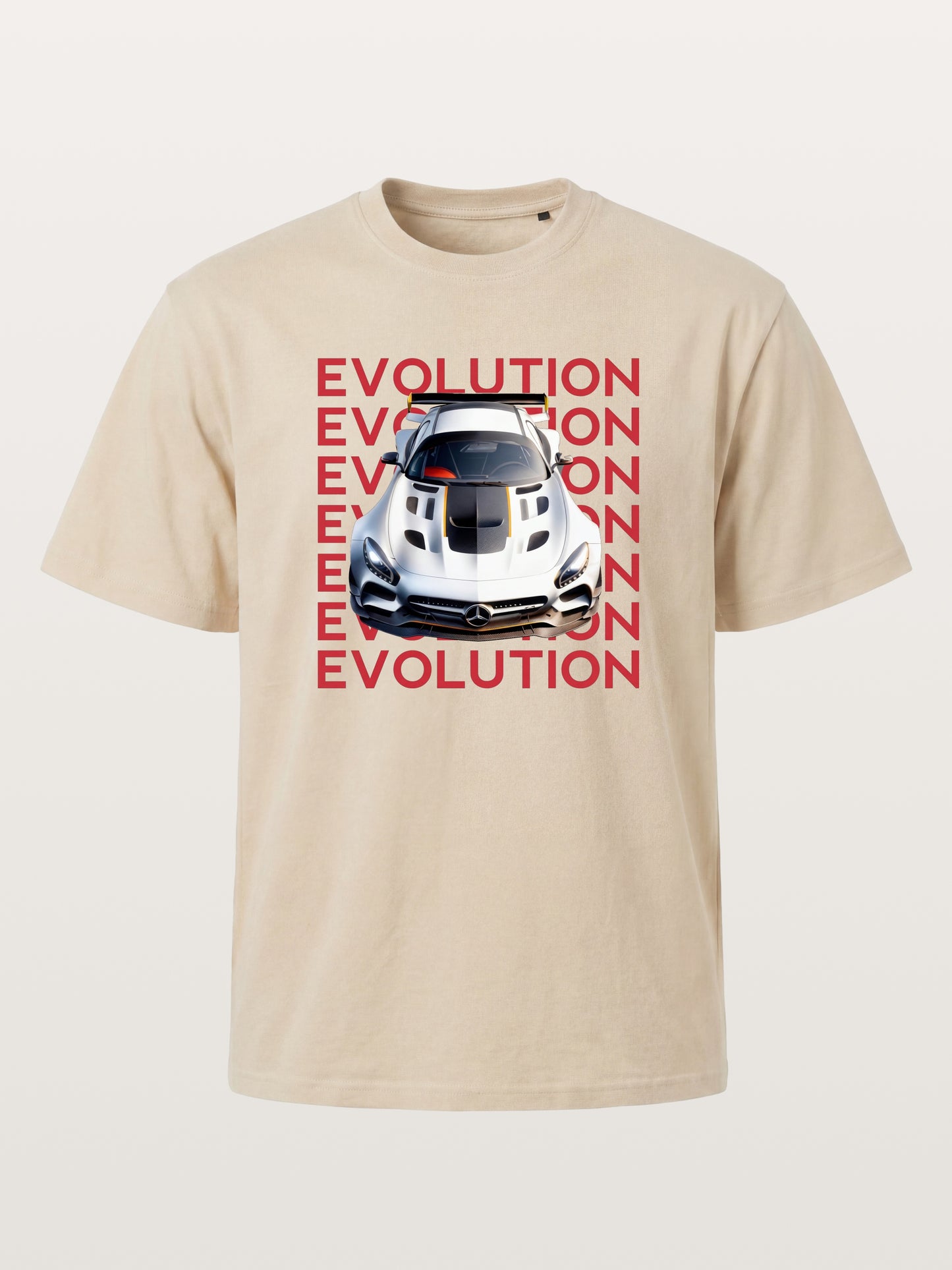 AMG GT Race Car Evolution Repeat Text Gildan T-shirt
