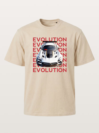 AMG GT Race Car Evolution Repeat Text Gildan T-shirt