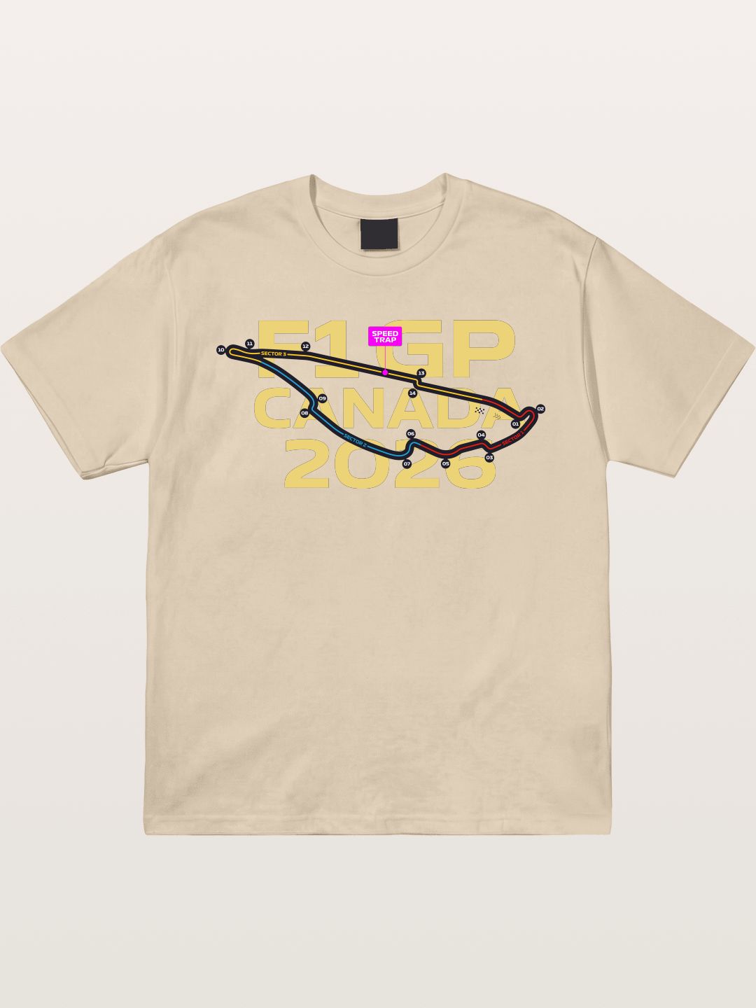 F1 Canada 2026 Track Map Gildan T-shirt