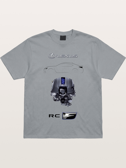 RC F Engine Outline Poster Gildan T-shirt