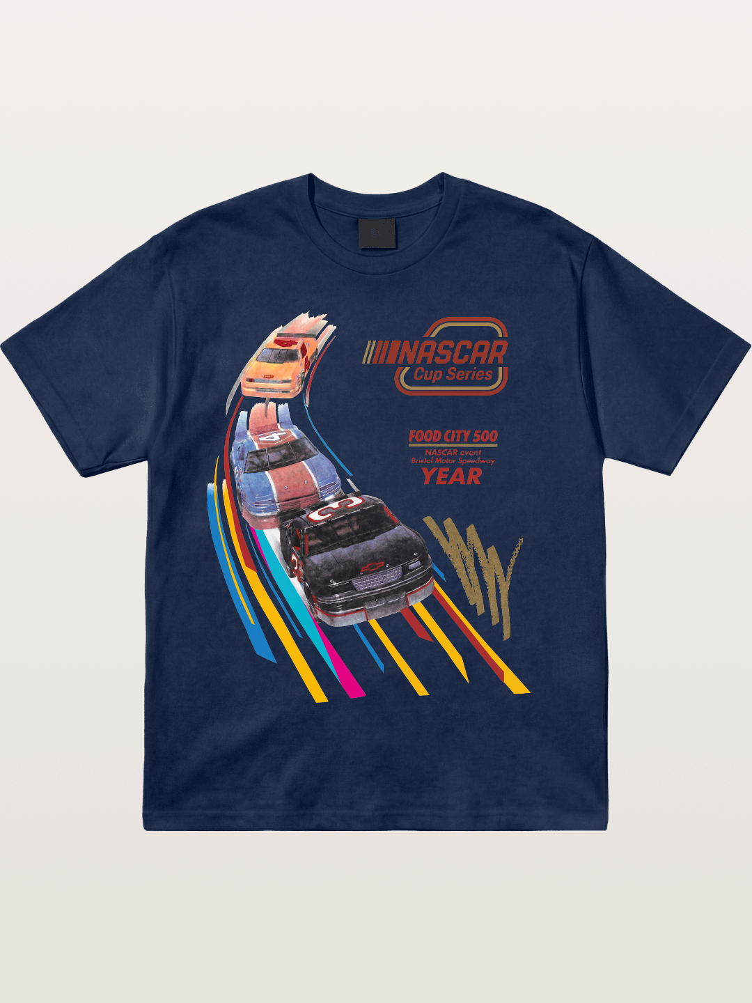 Vintage NASCAR Race Graphic Cotton T-shirt