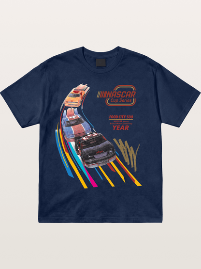 Vintage NASCAR Race Graphic Cotton T-shirt