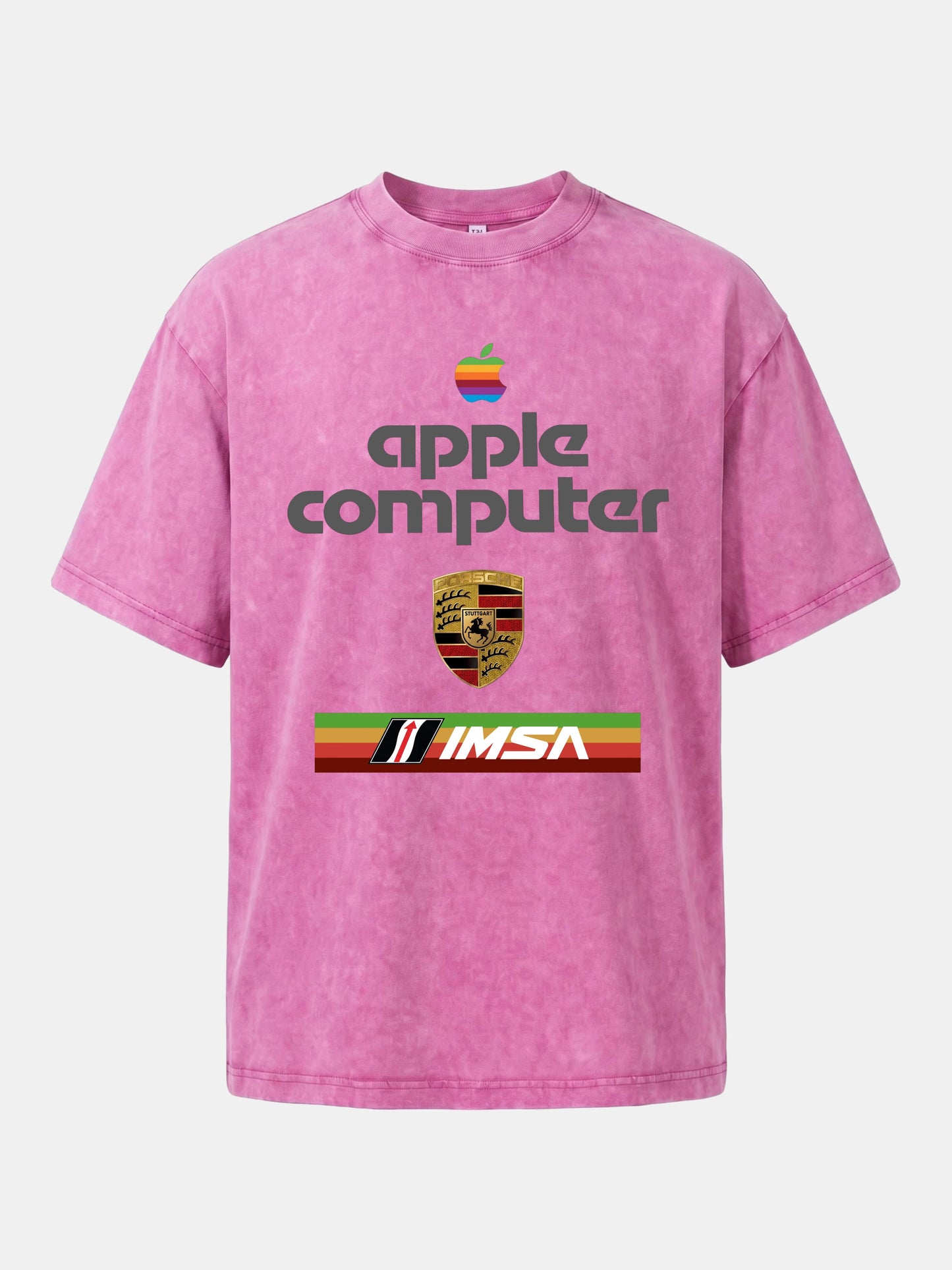 Apple IMSA Porsche Three Brand Combo Washed T-shirt