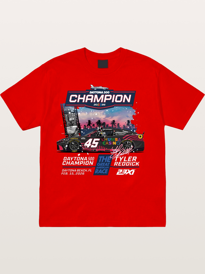 Tyler Reddick 45 Champion Car Art Cotton T-shirt