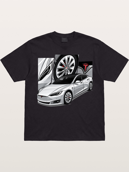 Tesla Model 3 Artwork Gildan T-shirt
