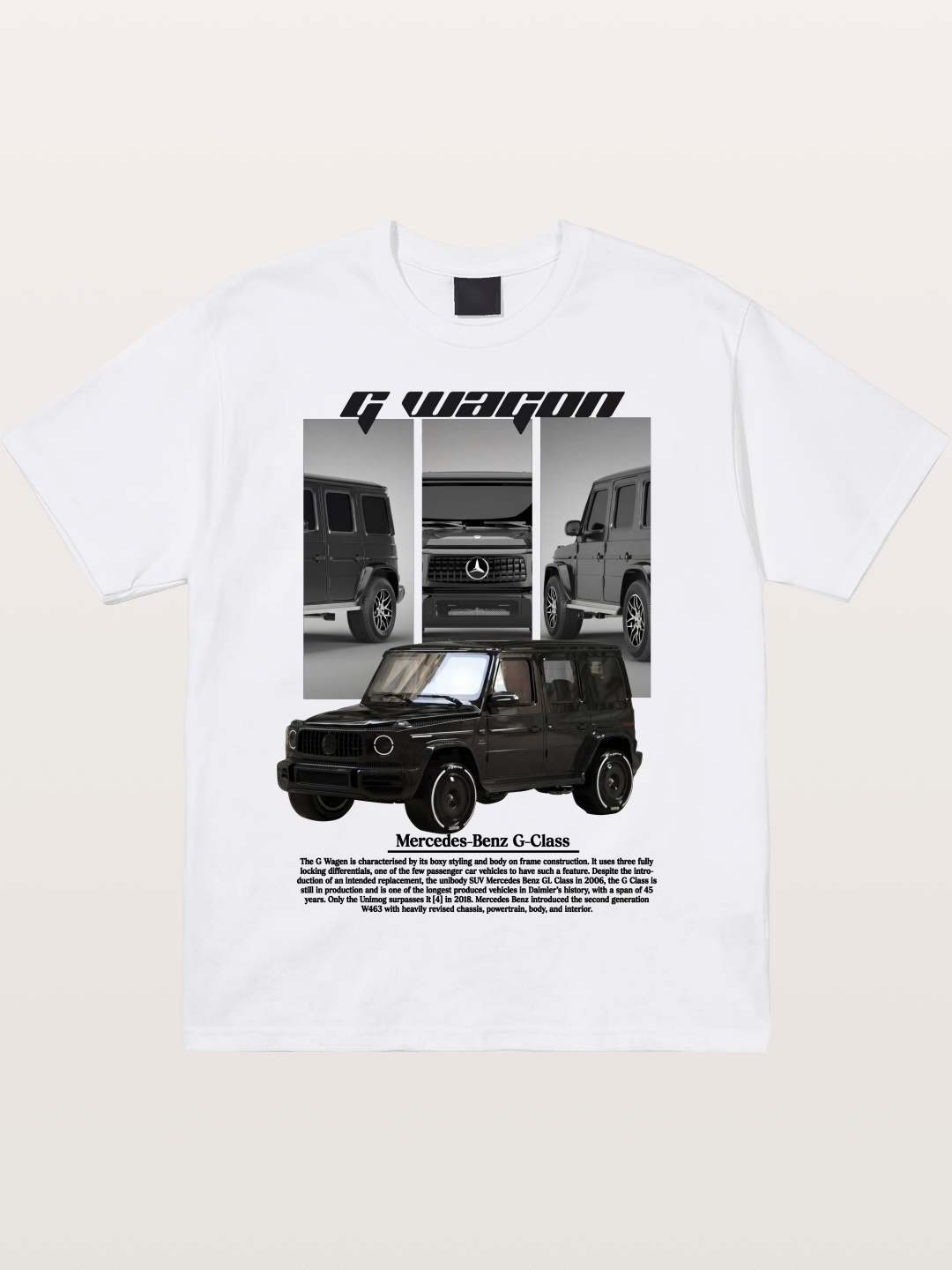Mercedes G-Wagon Multi Angle View Cotton T-shirt