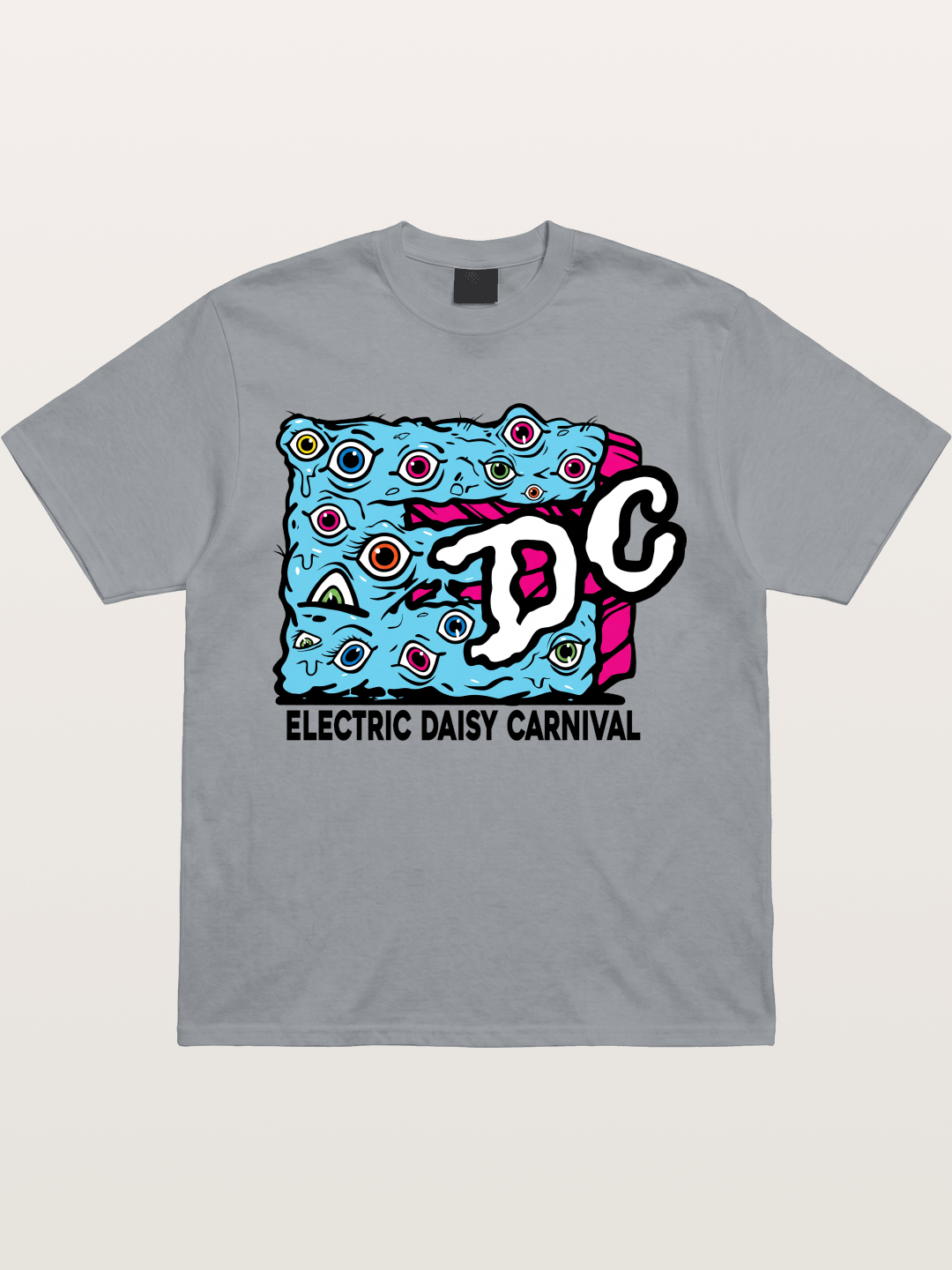 EDC Trippy Eye Daisy Print Gildan T-shirt