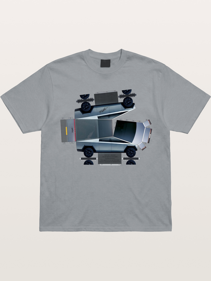 Cybertruck Paper Craft Print Gildan T-shirt