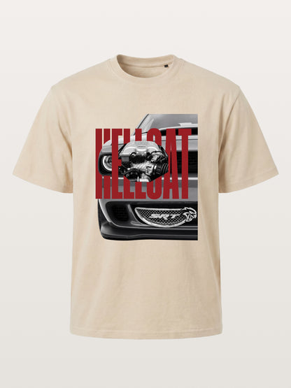 Hellcat Engine Overlay Art Gildan T-shirt