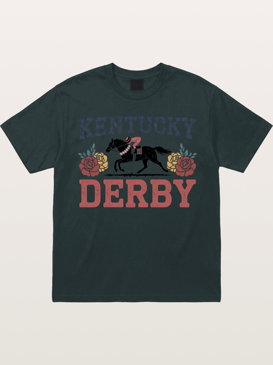 Kentucky Derby Rose Horse Poster Gildan T-shirt