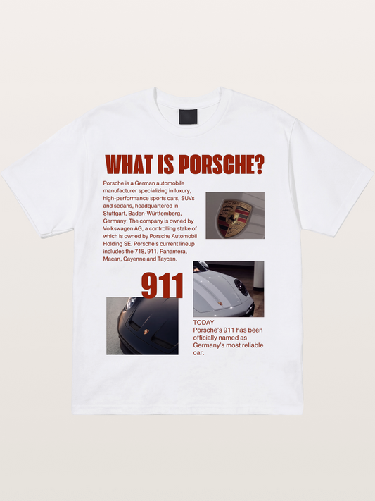 Porsche 911 Information Layout Cotton T-shirt