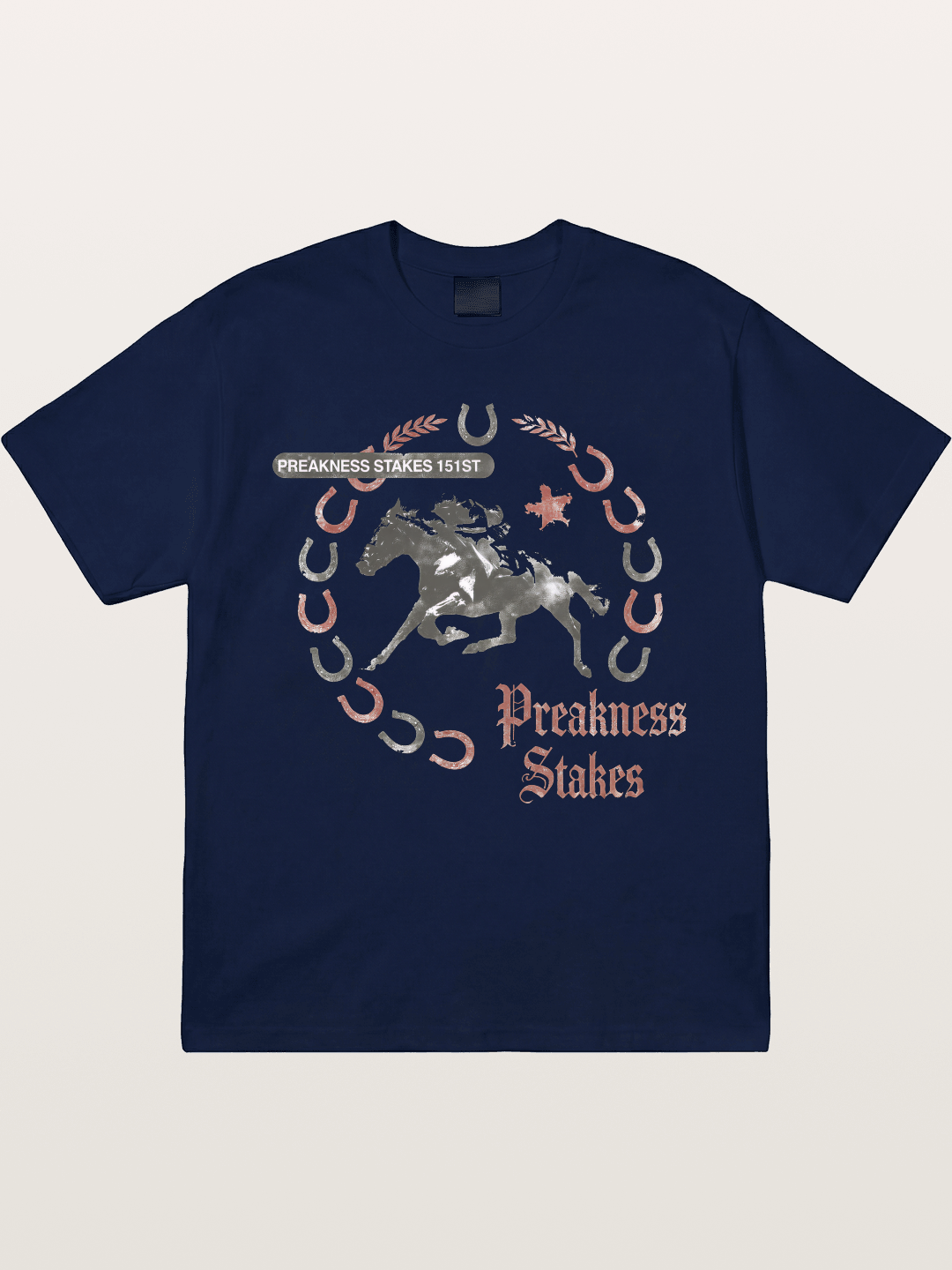 Preakness Stakes Horseshoe Art Gildan T-shirt