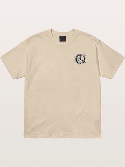 Mercedes Ink Wash Logo Art Gildan T-shirt