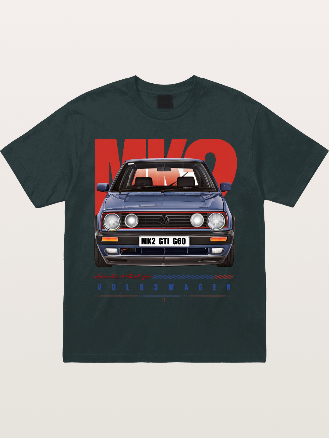 Volkswagen Golf MK2 GTI G60 Gildan T-shirt