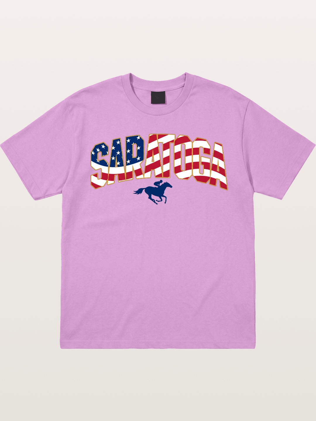 Saratoga Horse Racing American Colors Gildan T-shirt