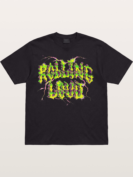 Rolling Loud Neon Lightning Art Cotton T-shirt