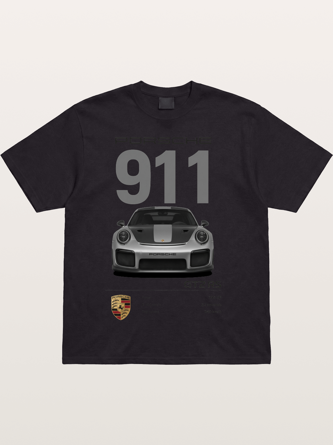 911 GT2 RS Spec Sheet Art Cotton T-shirt